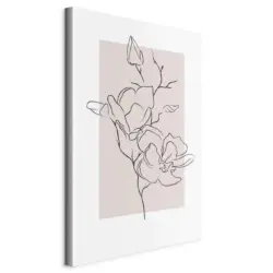 Leinwandbild Abstraktes, Blumen 40/60/1,2 cm