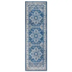 L&auml;ufer 80/240 cm Kollektion 1869 Blau, Creme