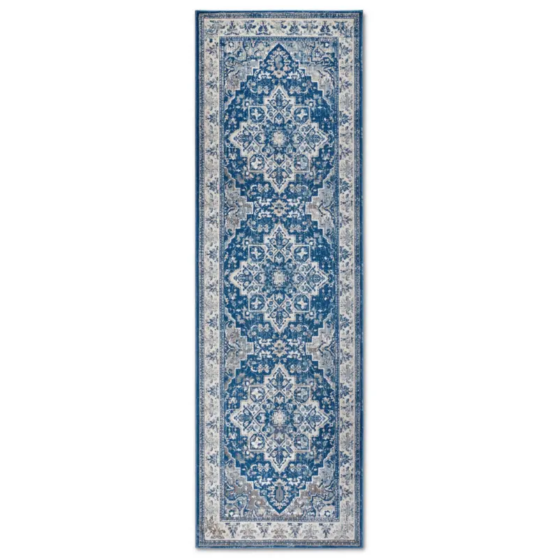 L&auml;ufer 80/240 cm Kollektion 1869 Blau, Creme