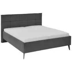 Polsterbett Lattenrost, Bettkasten Anthrazit 180/200 cm