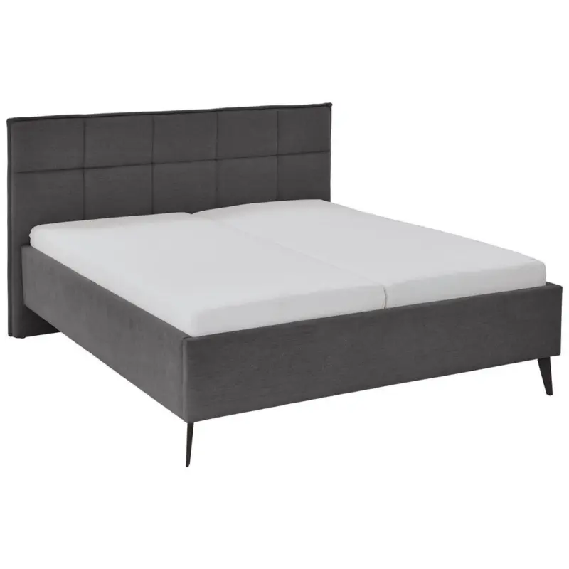 Polsterbett Lattenrost, Bettkasten Anthrazit 180/200 cm