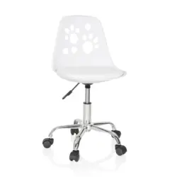 Jugenddrehstuhl in Wei&szlig;