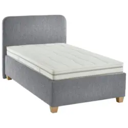 Polsterbett Matratze, Lattenrost Grau 120/200 cm