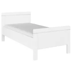 Bett 90/200 cm in Wei&szlig;