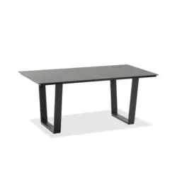 Gartentisch Kunststoff Anthrazit, Grau rechteckig