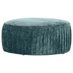 Hocker in Textil T&uuml;rkis