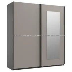 Schwebet&uuml;renschrank in Graphitfarben, Sahara