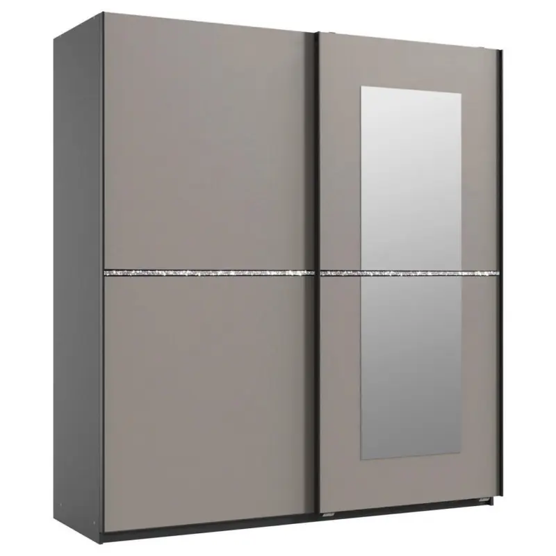 Schwebet&uuml;renschrank in Graphitfarben, Sahara