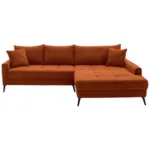 XXXLutz Lauterach - Ihr M&ouml;belhaus bei Bregenz Ecksofa in Cord Dunkelorange 280/173 cm
