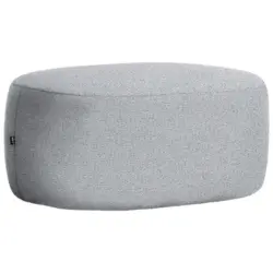 Hocker in Textil Grau