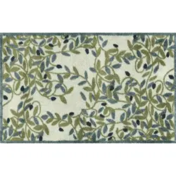 Flachwebeteppich 75/120 cm Olive Gr&uuml;n