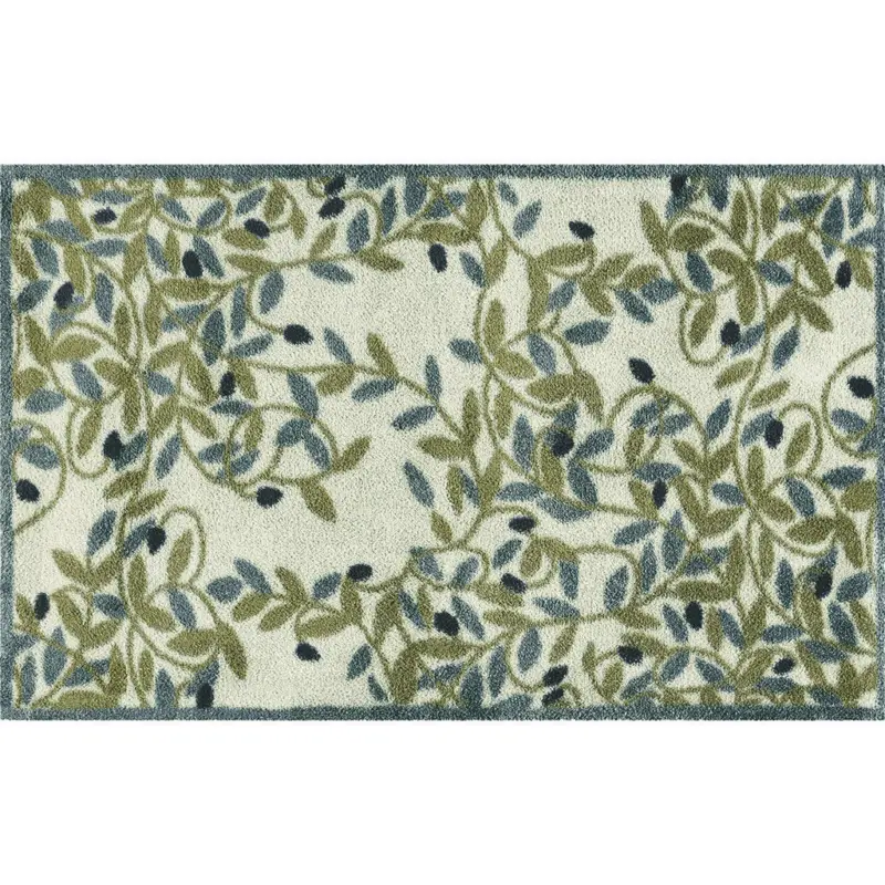 Flachwebeteppich 75/120 cm Olive Gr&uuml;n