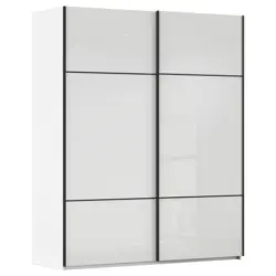 Schwebet&uuml;renschrank in Wei&szlig;