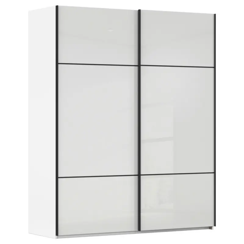 Schwebet&uuml;renschrank in Wei&szlig;