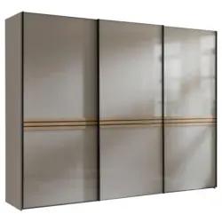 Schwebet&uuml;renschrank in Sandfarben, Eiche Artisan