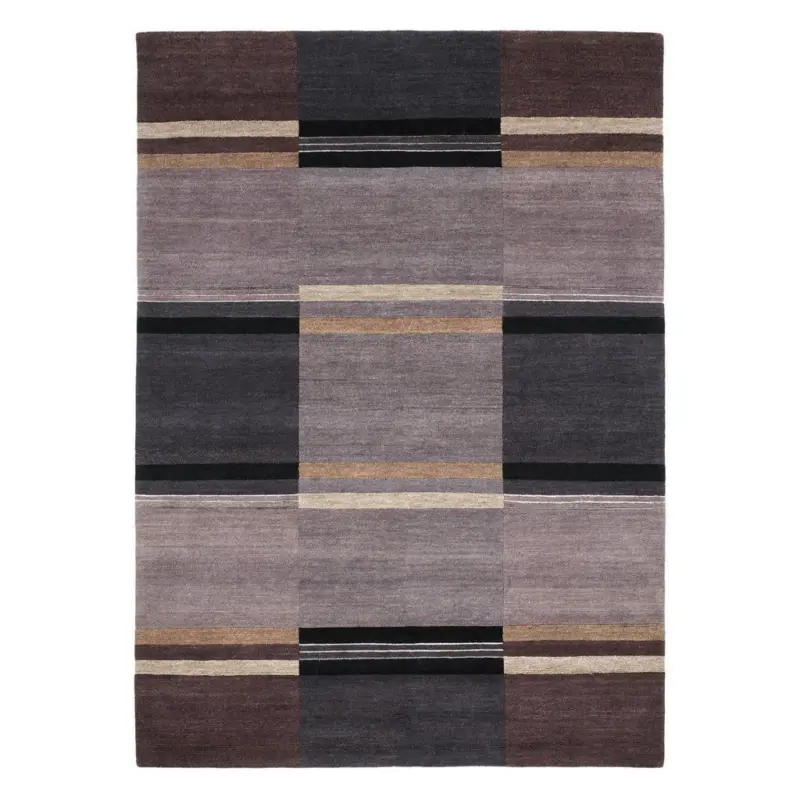 Wollteppich 70/140 cm Senstion Silk Soya Dunkelgrau