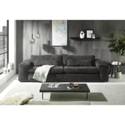 Bigsofa Venice in Webstoff Schwarz