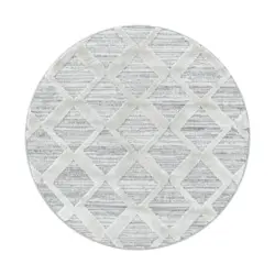 Webteppich 120 cm Pisa 4703 grau Grau