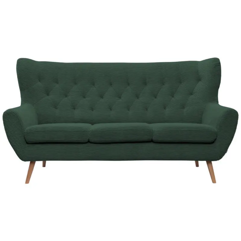 3-Sitzer-Sofa Skagen in Cord Gr&uuml;n