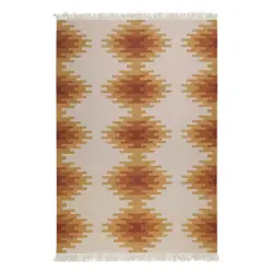 Handwebteppich 240/340 cm Belle Braun, Creme, Beige