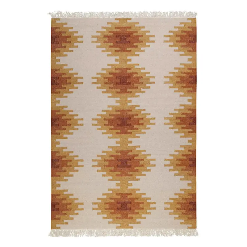 Handwebteppich 240/340 cm Belle Braun, Creme, Beige