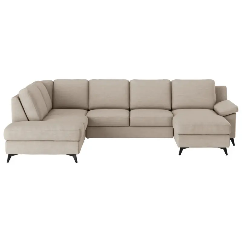 Wohnlandschaft in Flachgewebe Beige