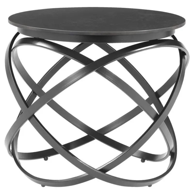 Beistelltisch in Metall, Keramik 55/55/50 cm