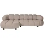 XXXLutz Lauterach - Ihr M&ouml;belhaus bei Bregenz Ecksofa in Cord, Velours Hellbraun 183/284 cm