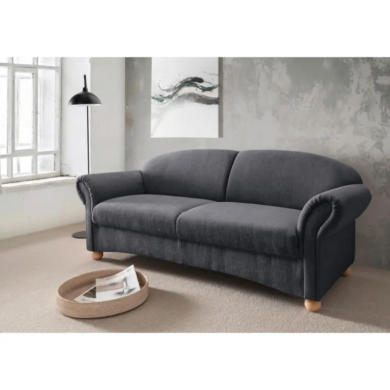 2-Sitzer-Sofa Torello in Mikrofaser Anthrazit