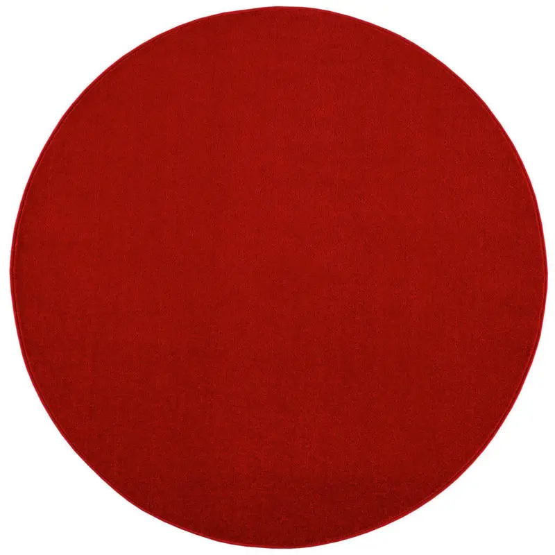 Webteppich 80 cm Uni Rot