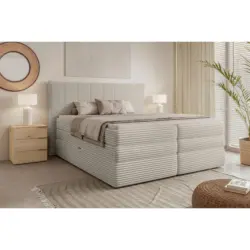 Boxspringbett 180/200 cm in Beige