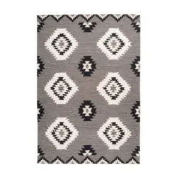 Flachwebeteppich 160/230 cm Grau