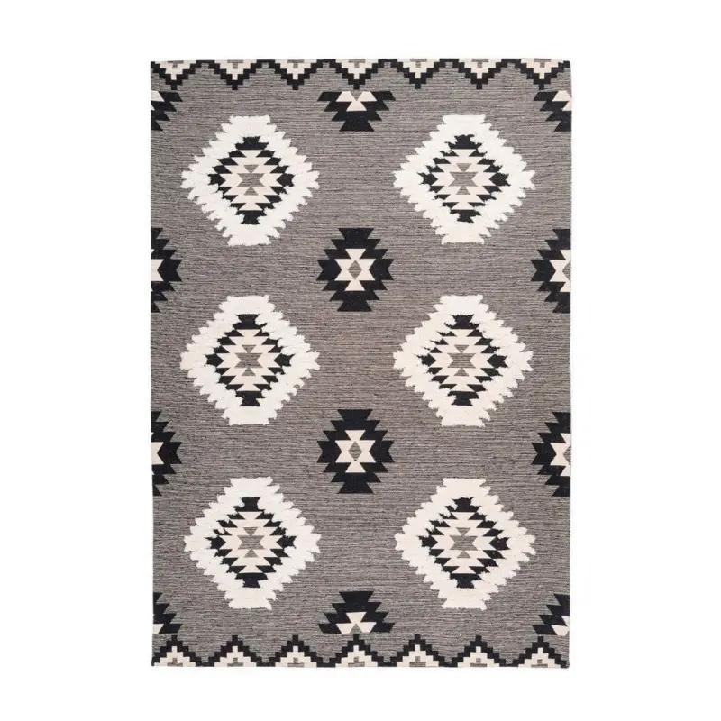 Flachwebeteppich 160/230 cm Grau