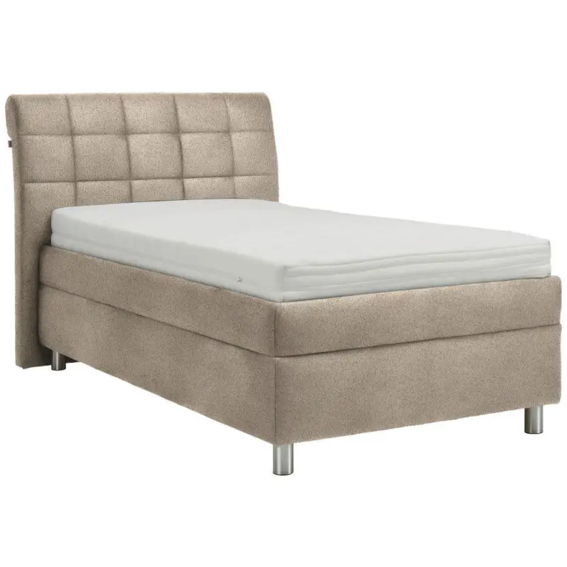 Polsterbett Matratze, Lattenrost Greige 140/200 cm