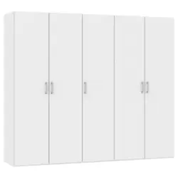 Dreht&uuml;renschrank in Wei&szlig;