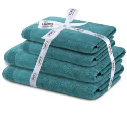 Frottierset Looks by Wolfgang Joop T&uuml;rkis 4-teilig