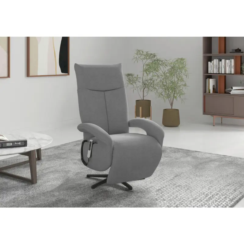 Relaxsessel in Textil Grau