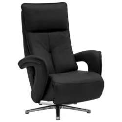 Relaxsessel in Leder Schwarz