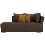 XXXLutz Lauterach - Ihr M&ouml;belhaus bei Bregenz Liege in Webstoff Dunkelbraun