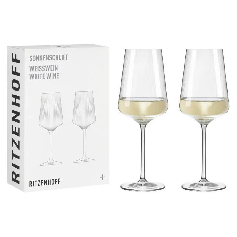 Gl&auml;serset Sonnenschliff 2-teilig