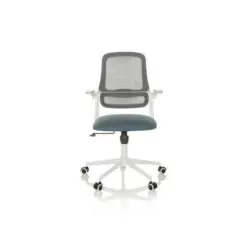 Drehstuhl in Flachgewebe Grau