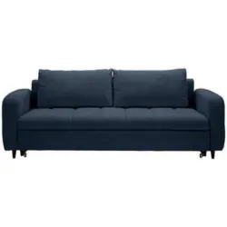 Schlafsofa in Flachgewebe Dunkelblau