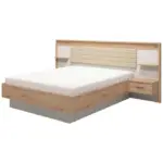 XXXLutz Lauterach - Ihr M&ouml;belhaus bei Bregenz Bettanlage 160/200 cm in Kaschmir, Eiche Artisan