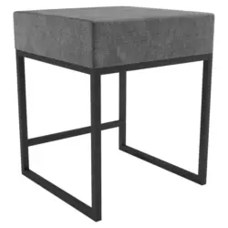 Nachtk&auml;stchen 45/55/45 cm in Grau, Schwarz