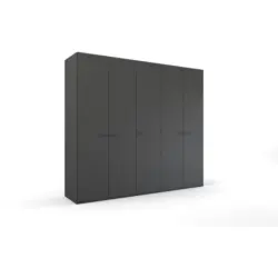 Dreht&uuml;renschrank in Graphitfarben