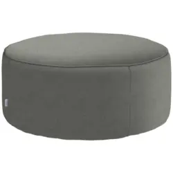 Hocker in Textil Hellgrau