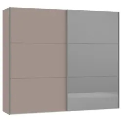 Schwebet&uuml;renschrank in Hellbraun