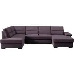 Wohnlandschaft in Webstoff Violett