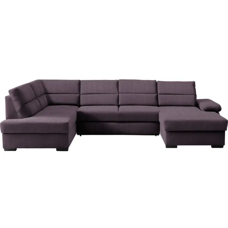 Wohnlandschaft in Webstoff Violett