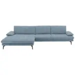 XXXLutz Lauterach - Ihr M&ouml;belhaus bei Bregenz Ecksofa in Chenille Blau 180/310 cm